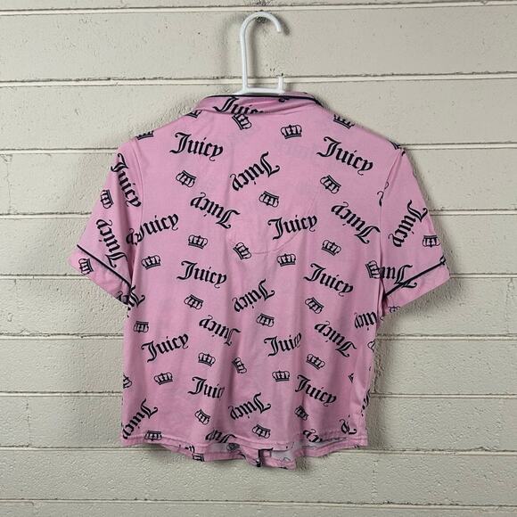 Juicy Couture Pink Button Down Pajama Tops Bundle size L - Picture 3 of 9